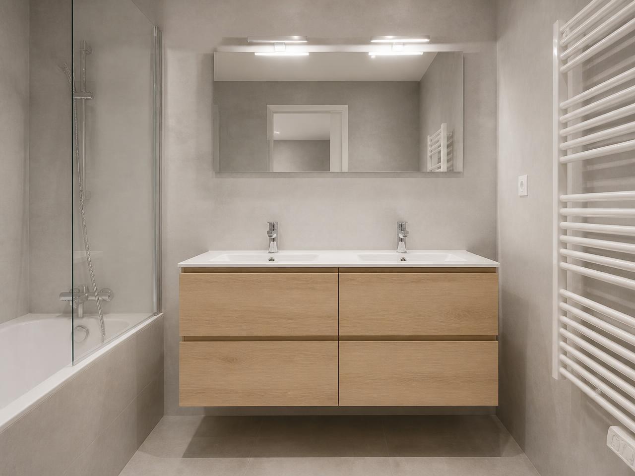 Salle de bain après
